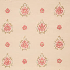 Charlotte Ornamental Upholstery Fabric with Intricate Floral Medallion and Damask-Inspired Designs
