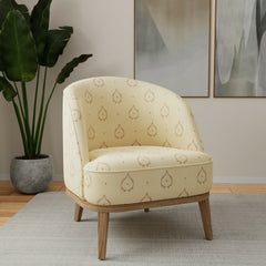 Charlotte Ornamental Upholstery Fabric with Intricate Floral Medallion and Damask-Inspired Designs
