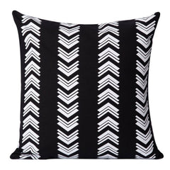 Japanese-style Faux Leather And Cotton Throw Pillow Covers