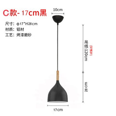 Black or White Retro Industrial Hanging Ceiling Lamps