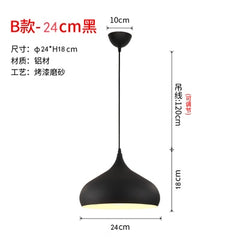 Black or White Retro Industrial Hanging Ceiling Lamps
