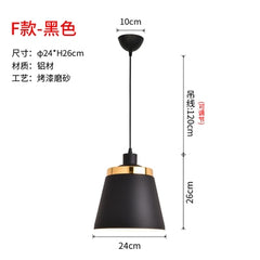 Black or White Retro Industrial Hanging Ceiling Lamps