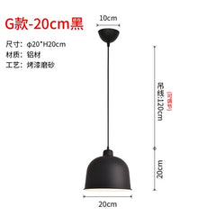 Black or White Retro Industrial Hanging Ceiling Lamps