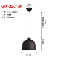 Black or White Retro Industrial Hanging Ceiling Lamps