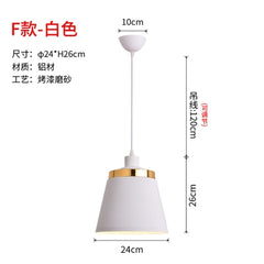 Black or White Retro Industrial Hanging Ceiling Lamps