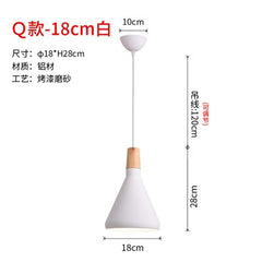 Black or White Retro Industrial Hanging Ceiling Lamps