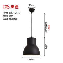 Black or White Retro Industrial Hanging Ceiling Lamps
