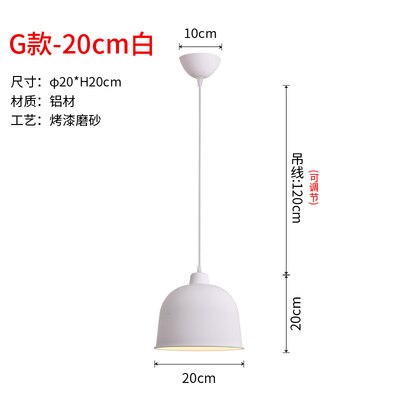 Black or White Retro Industrial Hanging Ceiling Lamps