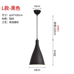 Black or White Retro Industrial Hanging Ceiling Lamps