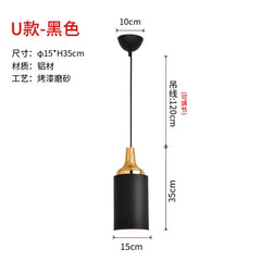 Black or White Retro Industrial Hanging Ceiling Lamps