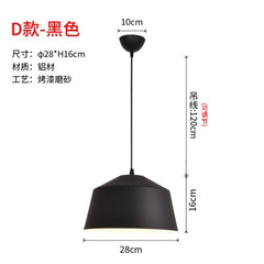 Black or White Retro Industrial Hanging Ceiling Lamps