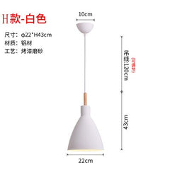 Black or White Retro Industrial Hanging Ceiling Lamps