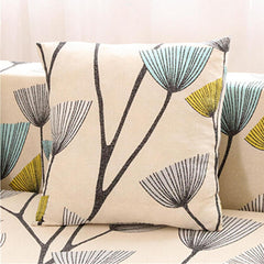 Geometric Pattern & Flower Print Throw Pillow Cushion Covers