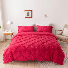 European-style Gathered Quilted Bedding Set