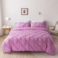 European-style Gathered Quilted Bedding Set