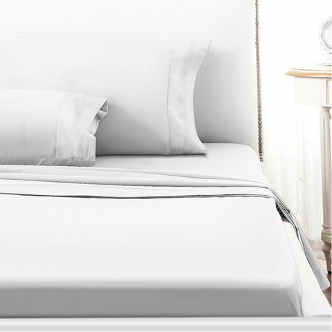 White 1800 Thread Count Sheets