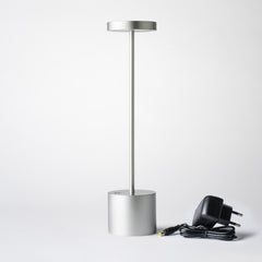 Industrial Style Brushed Nickel Table Lamp