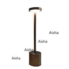 Industrial Style Brushed Nickel Table Lamp