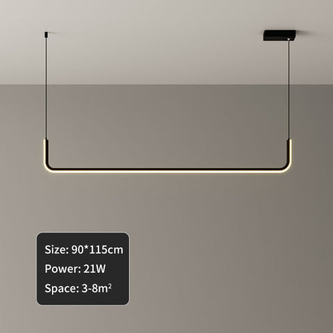 Minimalist LED Hanging Bar Light