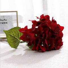 Moisturizing Feel Hydrangea Artificial Flower European-Style High-End Flower Artificial Flower Dining Table Floriculture Flower