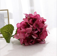Moisturizing Feel Hydrangea Artificial Flower European-Style High-End Flower Artificial Flower Dining Table Floriculture Flower