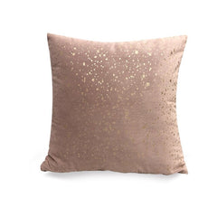 Silver Glitter Speck Throw Pillow Cushion Cover