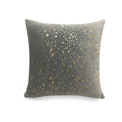 Silver Glitter Speck Throw Pillow Cushion Cover