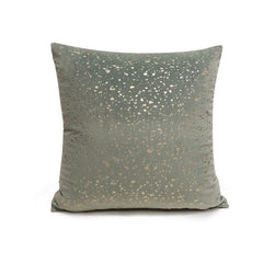 Silver Glitter Speck Throw Pillow Cushion Cover