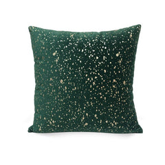 Silver Glitter Speck Throw Pillow Cushion Cover