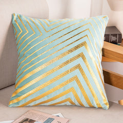 Bronze Accented Throw Pillow Covers