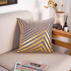 Bronze Accented Throw Pillow Covers