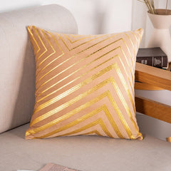 Bronze Accented Throw Pillow Covers