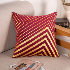 Bronze Accented Throw Pillow Covers