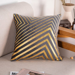 Bronze Accented Throw Pillow Covers