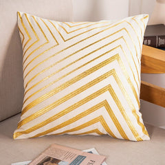 Bronze Accented Throw Pillow Covers