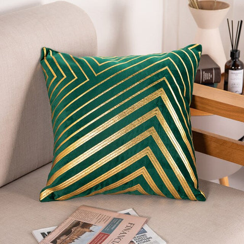 Bronze Accented Throw Pillow Covers