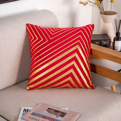 Bronze Accented Throw Pillow Covers