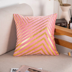 Bronze Accented Throw Pillow Covers