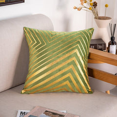 Bronze Accented Throw Pillow Covers