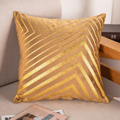 Bronze Accented Throw Pillow Covers