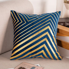 Bronze Accented Throw Pillow Covers