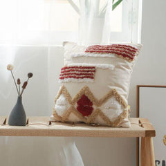 Boho Macrame Throw Pillow Cushion Covers