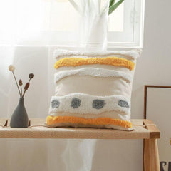 Boho Macrame Throw Pillow Cushion Covers