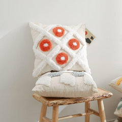 Boho Macrame Throw Pillow Cushion Covers