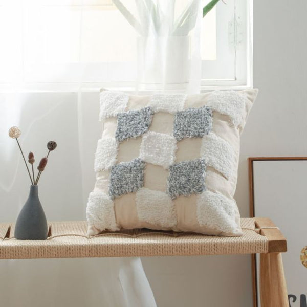Boho Macrame Throw Pillow Cushion Covers