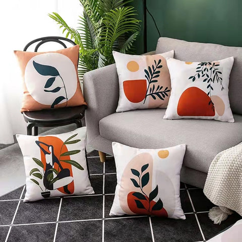 Abstract Throw Pillow Cushion Covers