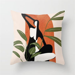 Abstract Throw Pillow Cushion Covers
