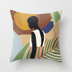 Abstract Throw Pillow Cushion Covers