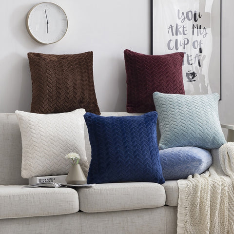 Subtle Leave Pattern Throw Pillow Cushion Covers