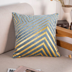 Bronze Zigzag Throw Pillow Cushion Covers in 10 Colors